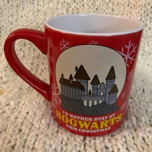 Harry Potter Hogwarts Christmas mug.